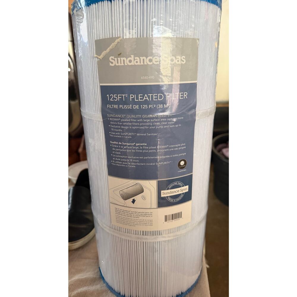 Sundance Spas 6540-490 125 Sq Ft Pleated Filter Cartridge Factory Original New